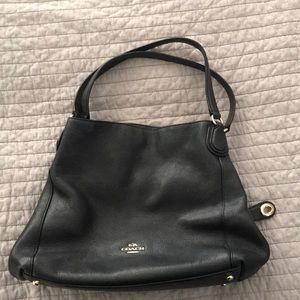 Coach black shoulder bag